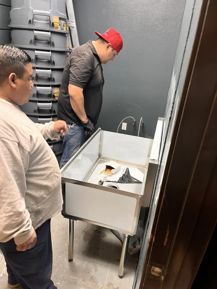 Commercial plumbing and sink installation in Swans Corner